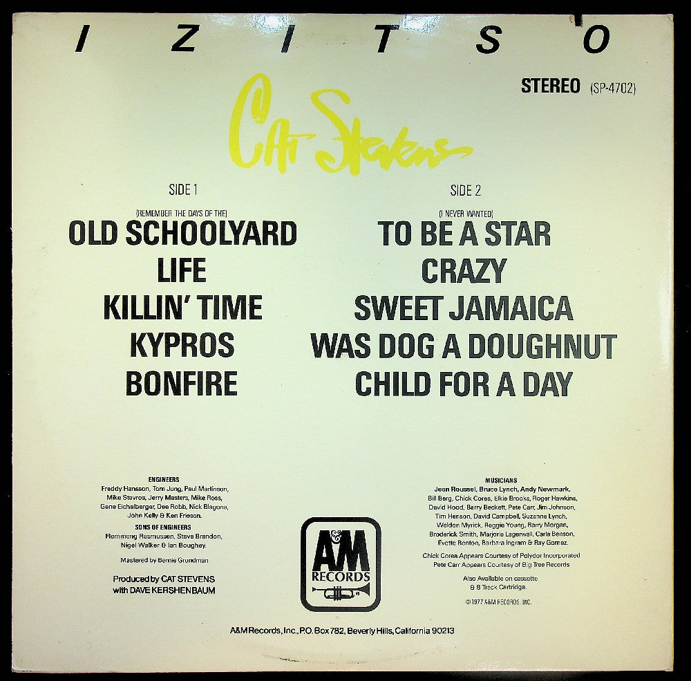 EBOND Cat Stevens - Izitso Vinile V037139