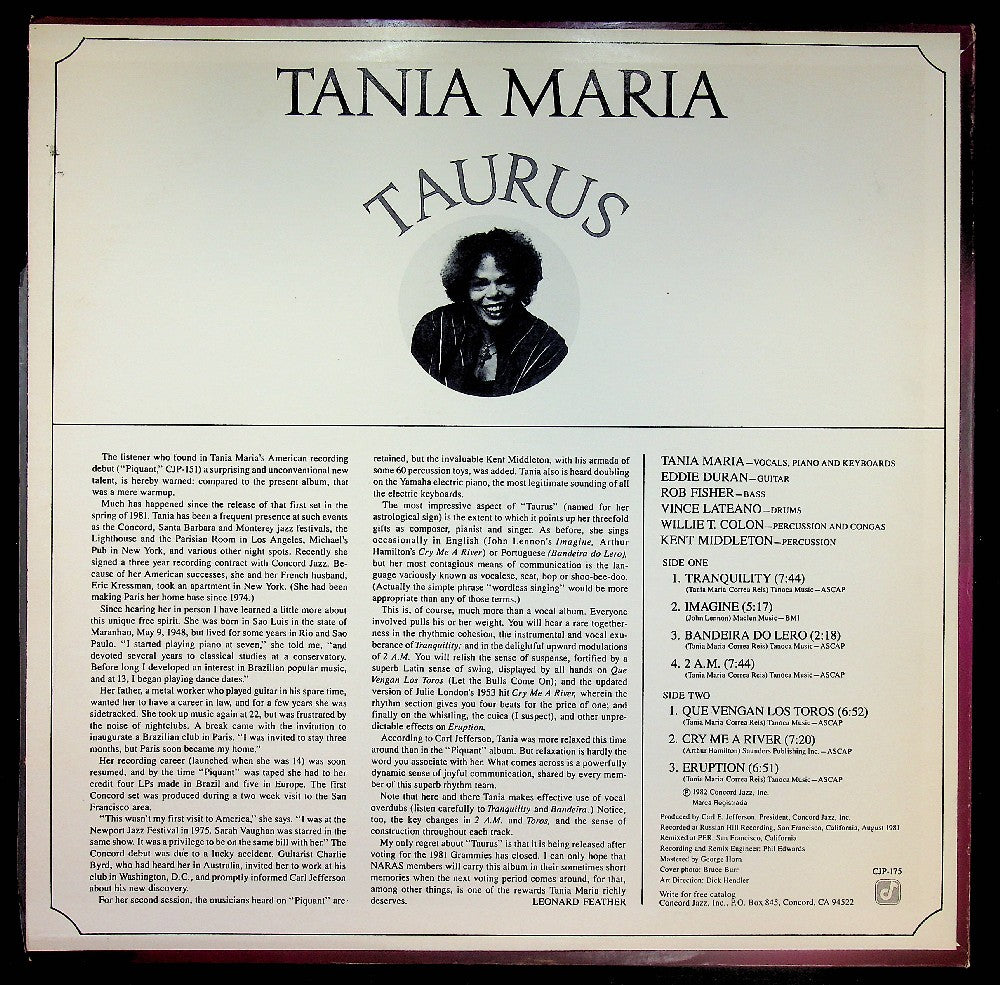 EBOND Tania Maria - Taurus Vinile V038022