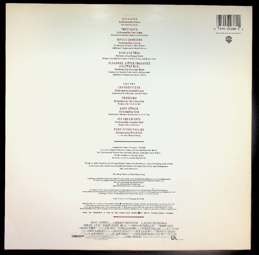 EBOND Various - Bright Lights, Big City (Original Motion Picture Soundtrack) Vinile V038053
