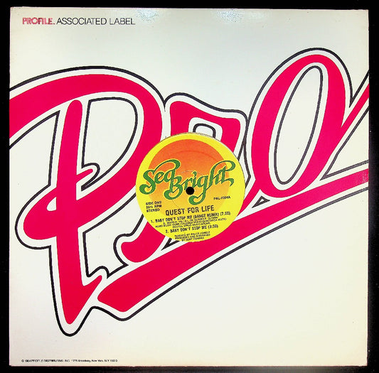 EBOND Quest For Life - Baby Don't Stop Me Vinile V039031