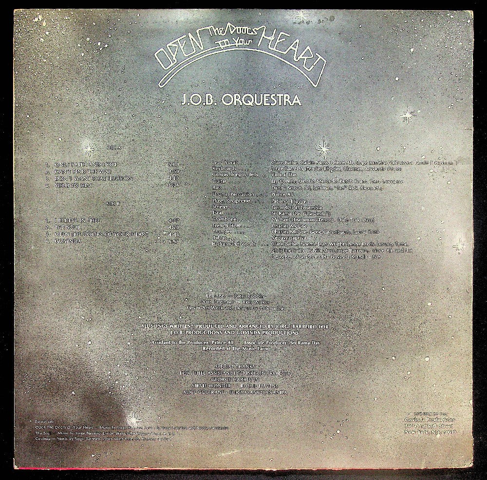 EBOND J.O.B. Orquestra - Open The Doors To Your Heart Vinile V039041