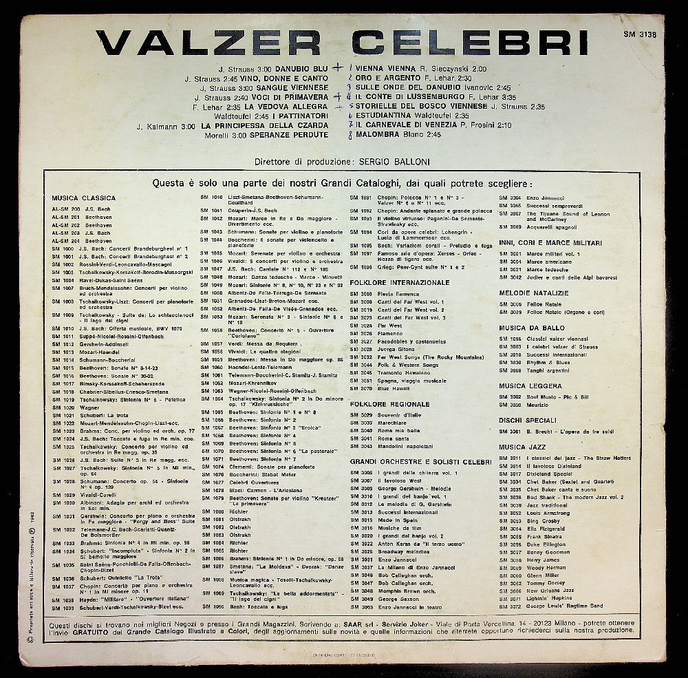 EBOND Adel Valentine - Valzer Celebri Vinile V039103