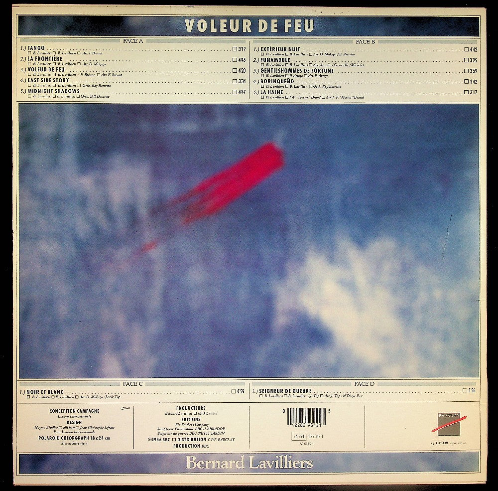 EBOND Bernard Lavilliers - Voleur De Feu Vinile V040099