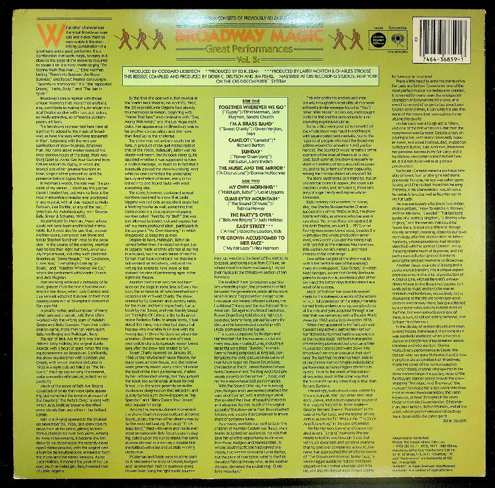 EBOND Broadway Magic, Great Performances Vol. 5 Vinile V041054