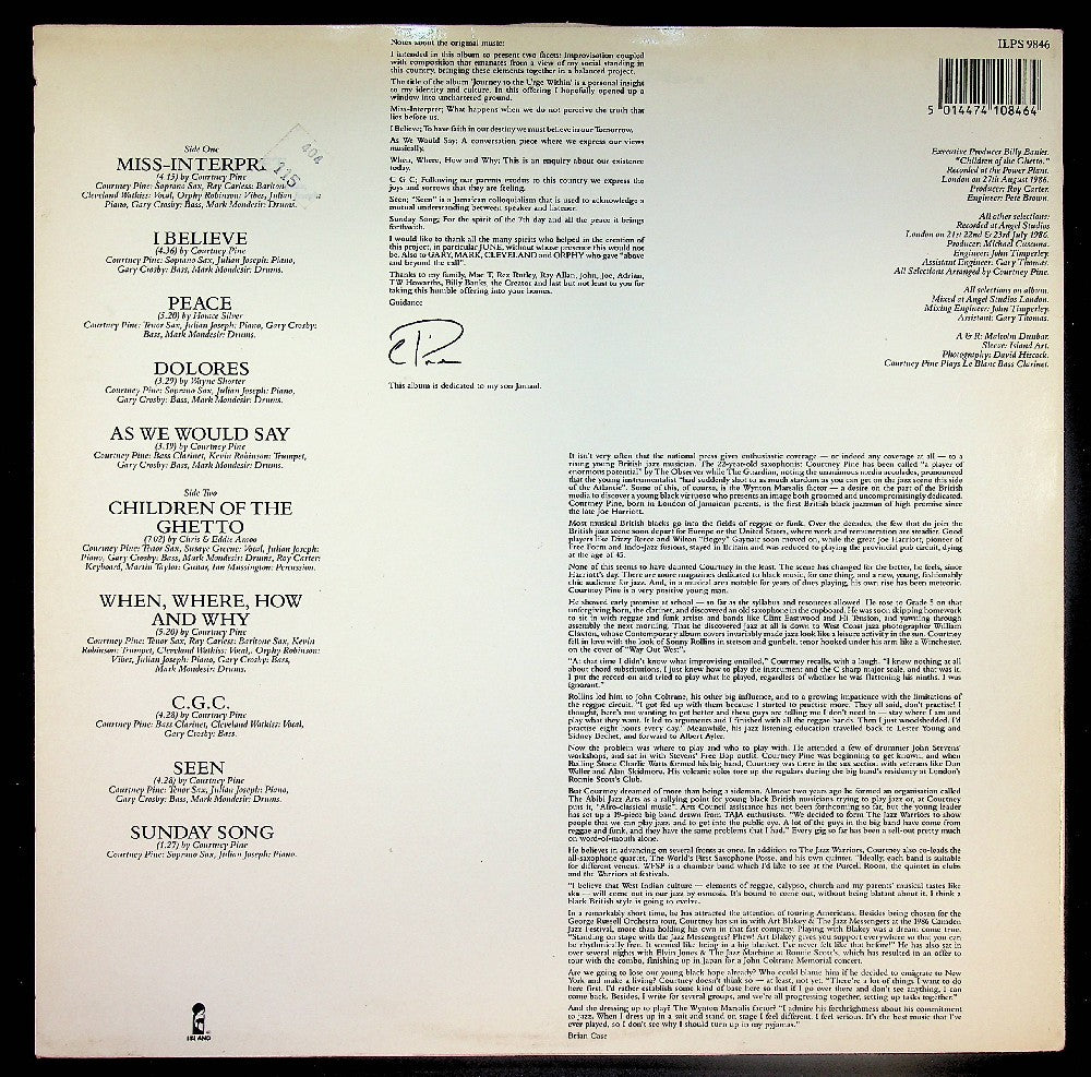 EBOND Courtney Pine - Journey To The Urge Within Vinile V041096