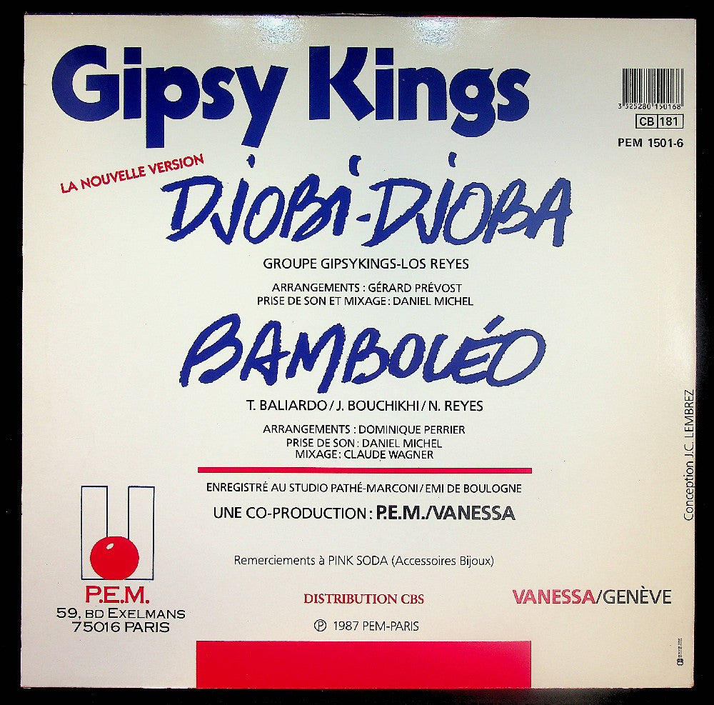 EBOND Gipsy Kings - Bamboleo / Djobi-Djoba Vinile V041116