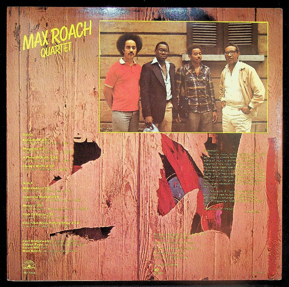 EBOND Max Roach Quartet - Pictures In A Frame Vinile V042059