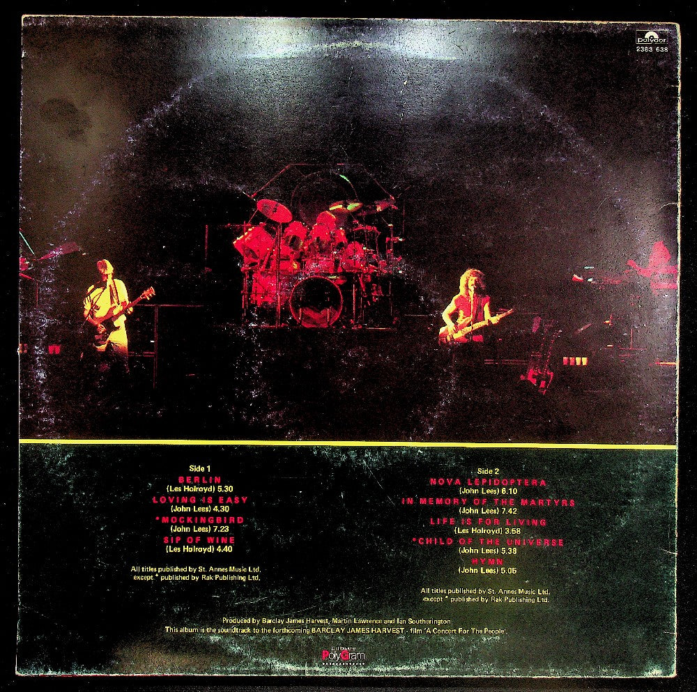 EBOND Barclay James Harvest - A Concert For The People (Berlin) Vinile V042095