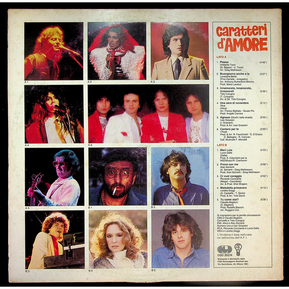 EBOND Various - Caratteri D'Amore Vinile V043131