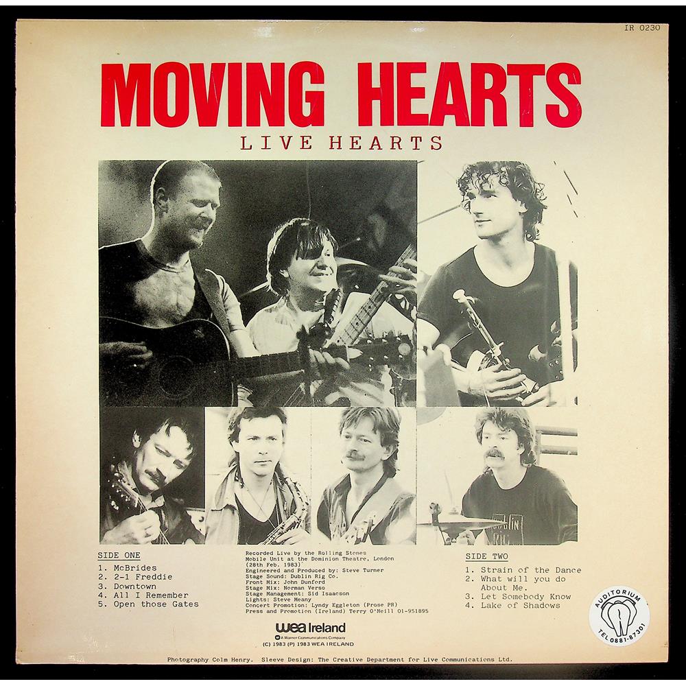 EBOND Moving Hearts - Live Hearts Vinile V044012