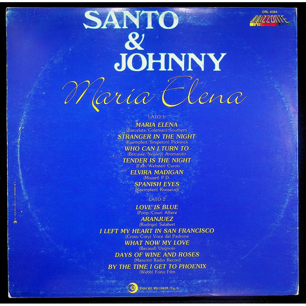 EBOND Santo & Johnny - Maria Elena Vinile V044079
