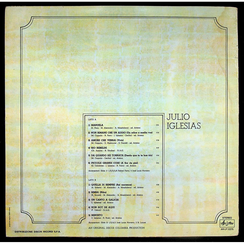 EBOND Julio Iglesias - Julio Iglesias Vinile V044081
