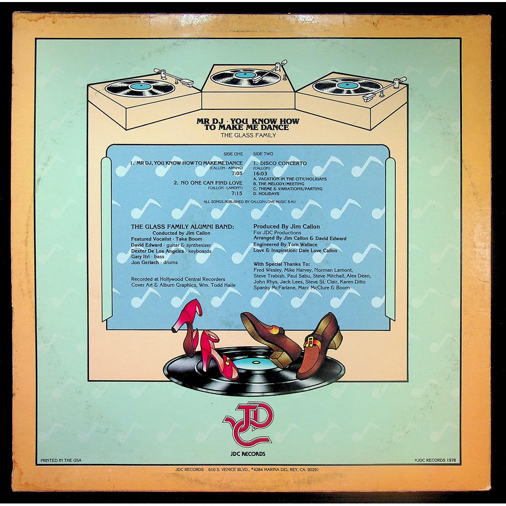 EBOND Glass Family - Mr DJ - You Know How To Make Me Dance Vinile V044119