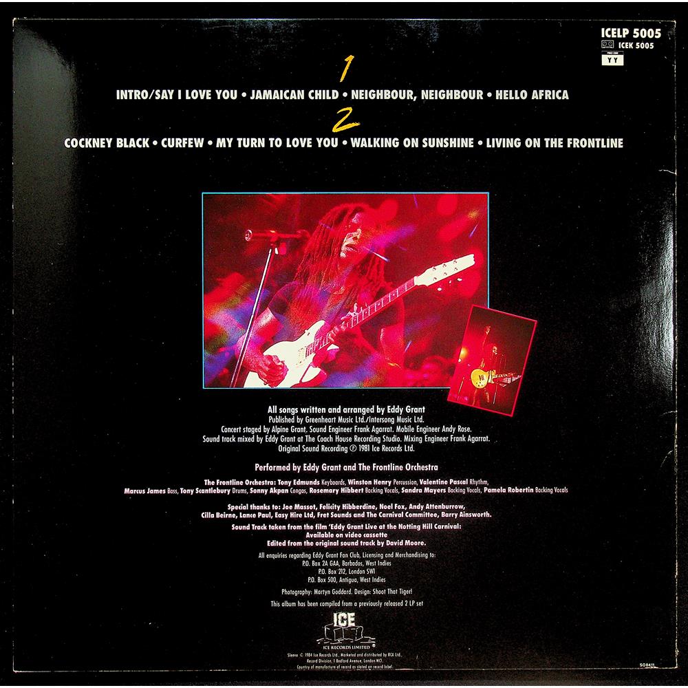 EBOND Eddy Grant - Live At Notting Hill Carnival Vinile V045013