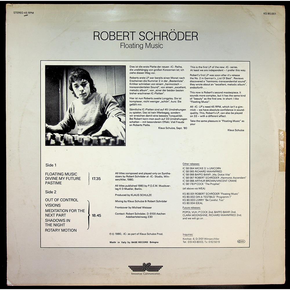 EBOND Robert Schroder - Floating Music Vinile V045021