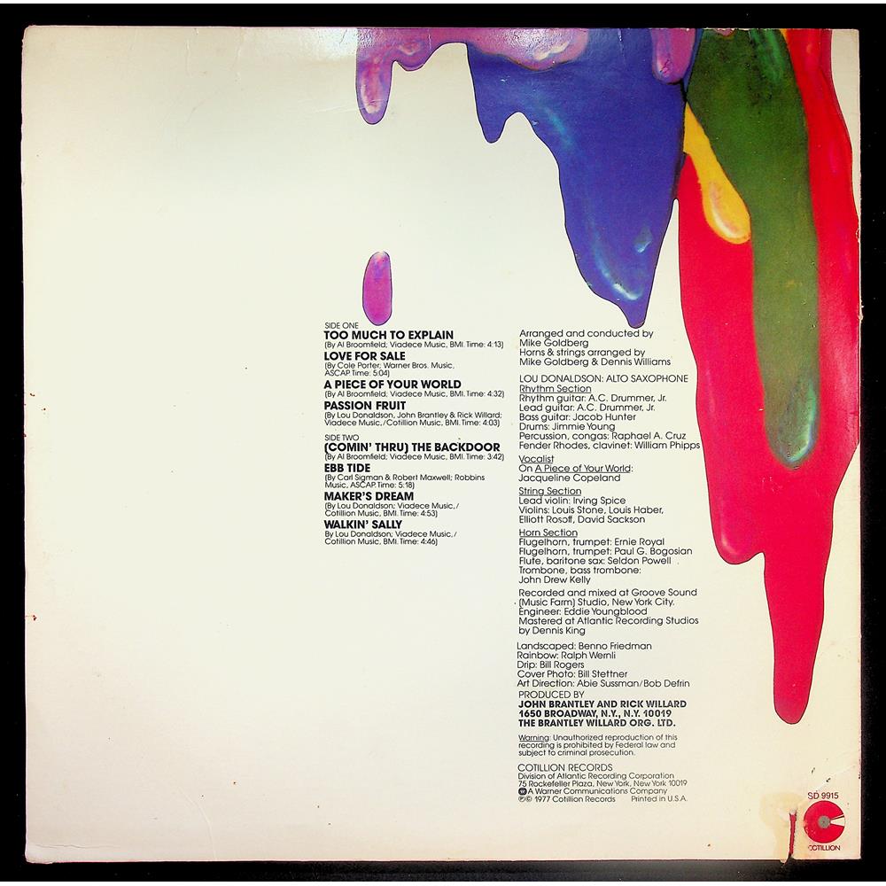 EBOND Lou Donaldson - Color As A Way Of Life Vinile V045135
