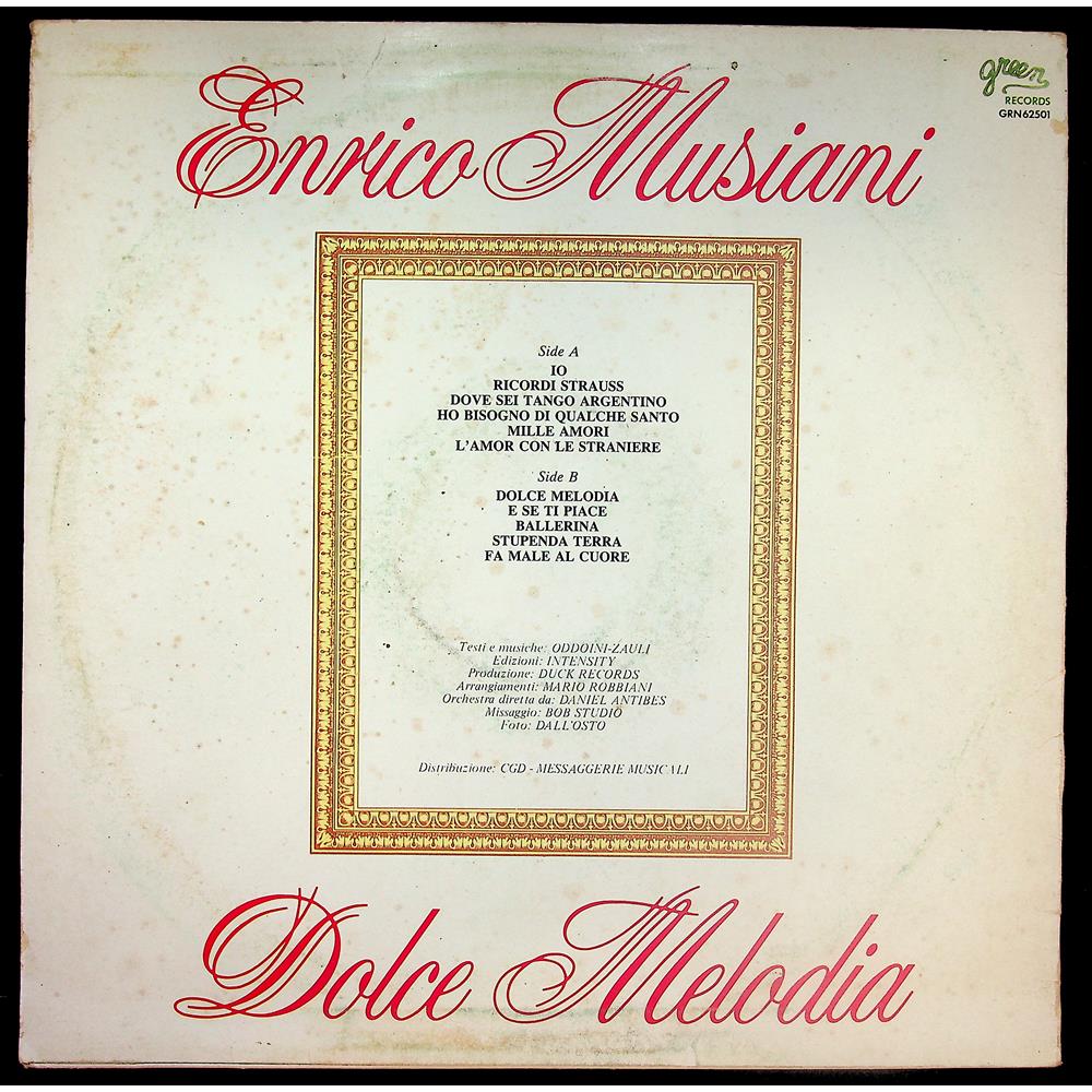 EBOND Enrico Musiani - Dolce Melodia Vinile V046023