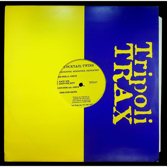 EBOND Cocktail Twins - Remember, Remember, Remember Vinile V046045