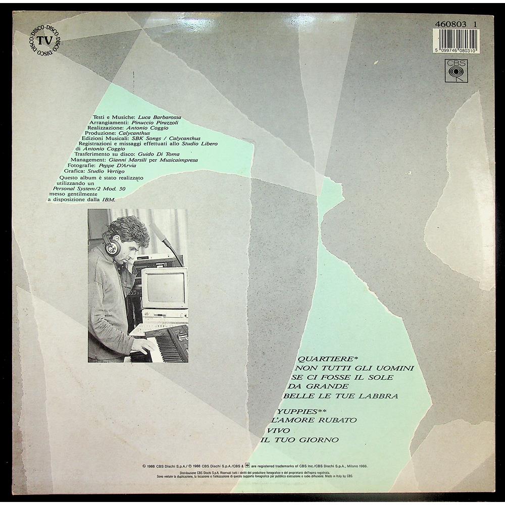 EBOND Luca Barbarossa - Non Tutti Gli Uomini Vinile V046054