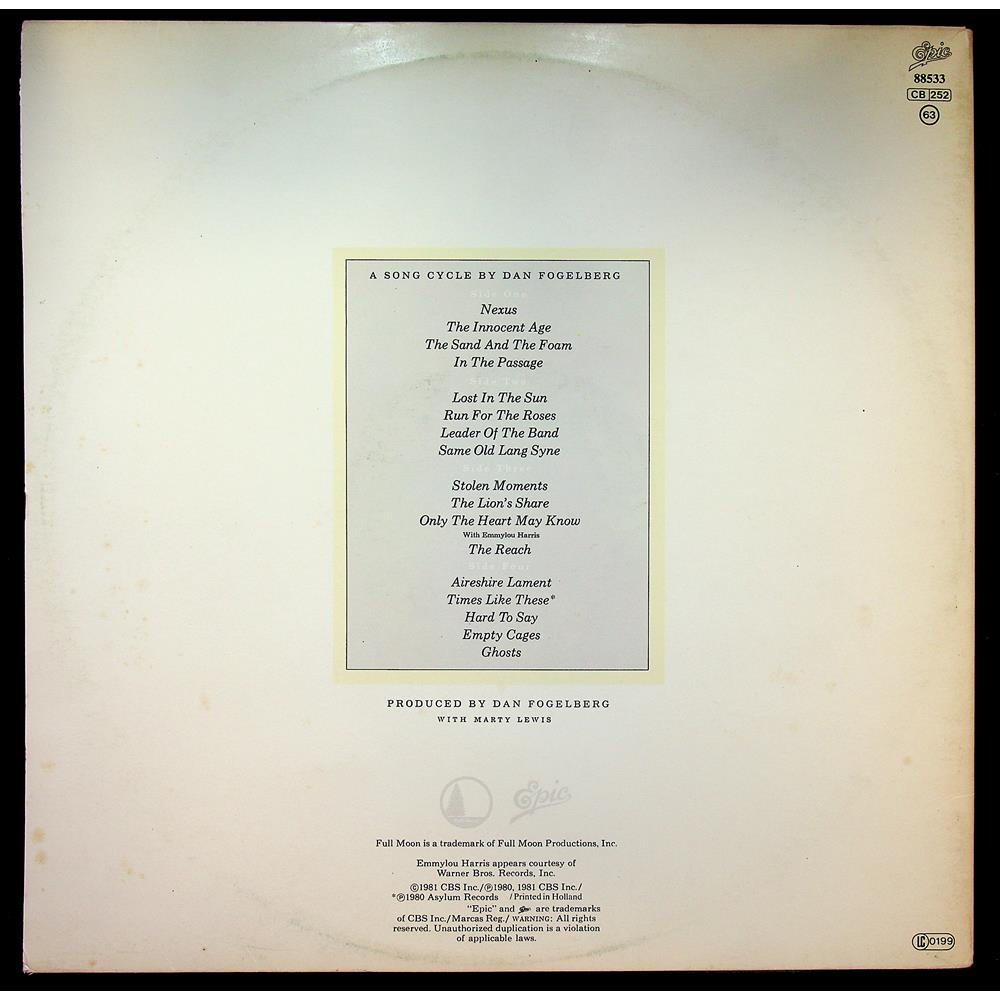 EBOND Dan Fogelberg - The Innocent Age Vinile V051140