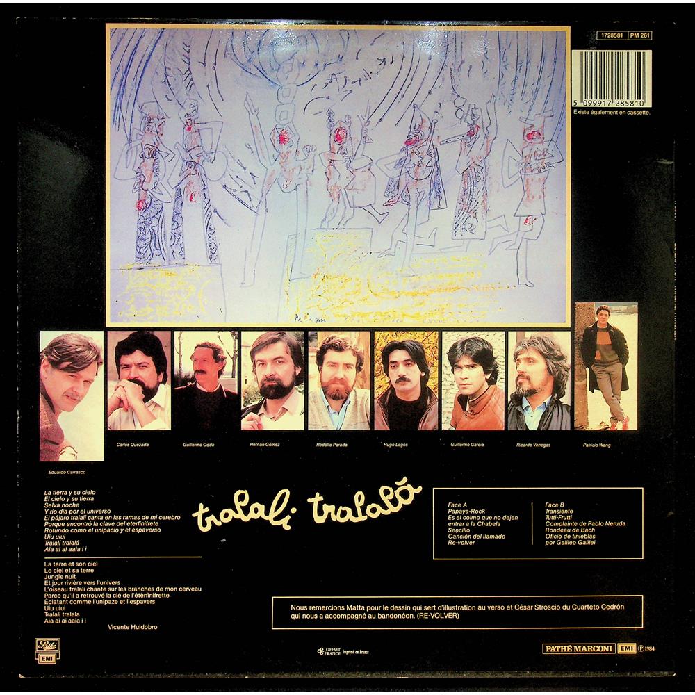 EBOND Quilapayun - Tralali Tralala Vinile V052027