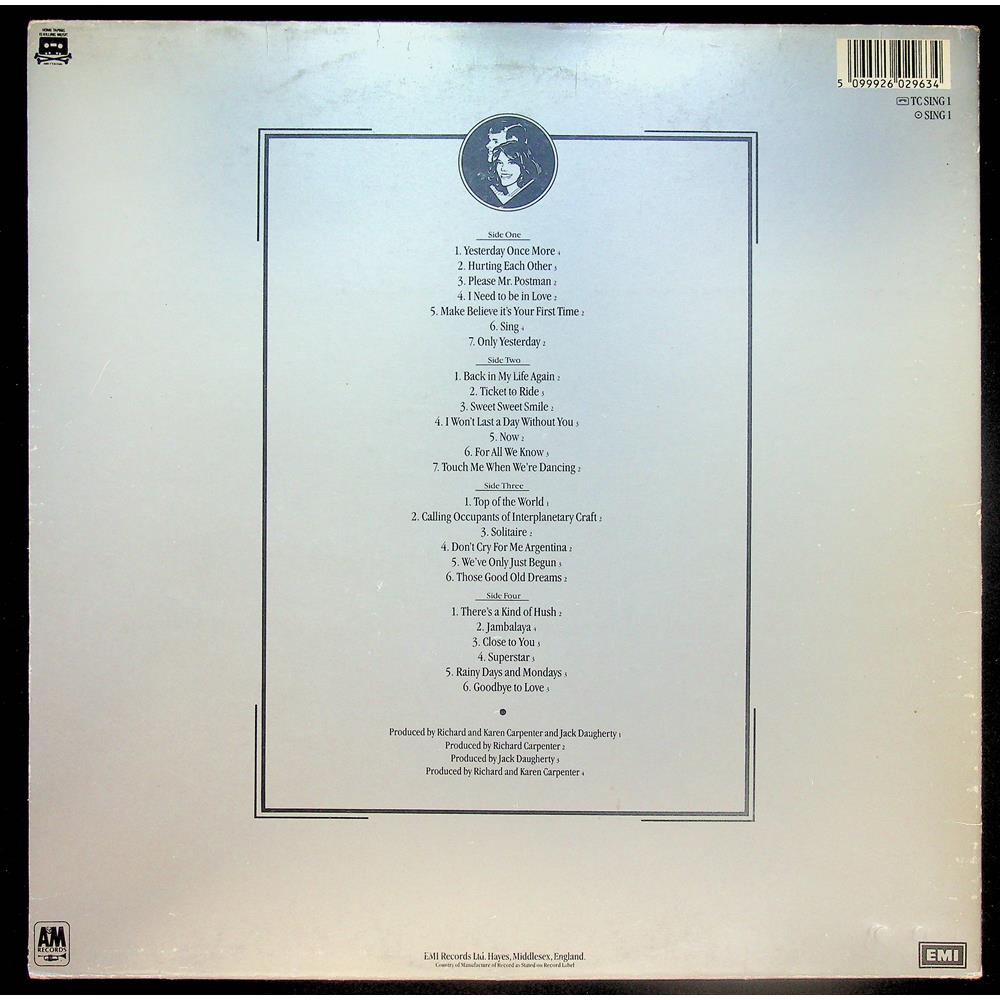 EBOND Carpenters - Yesterday Once More Vinile V052030