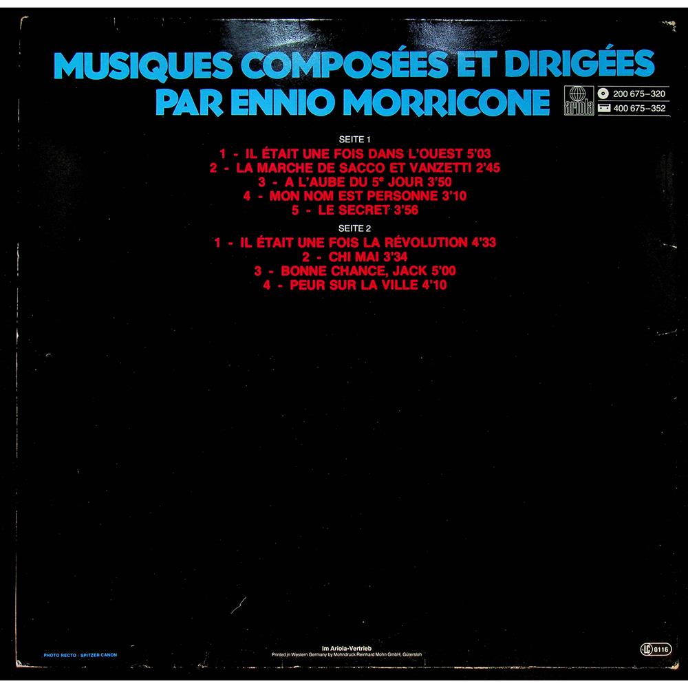 EBOND Ennio Morricone - Disque D'Or Vinile V053019