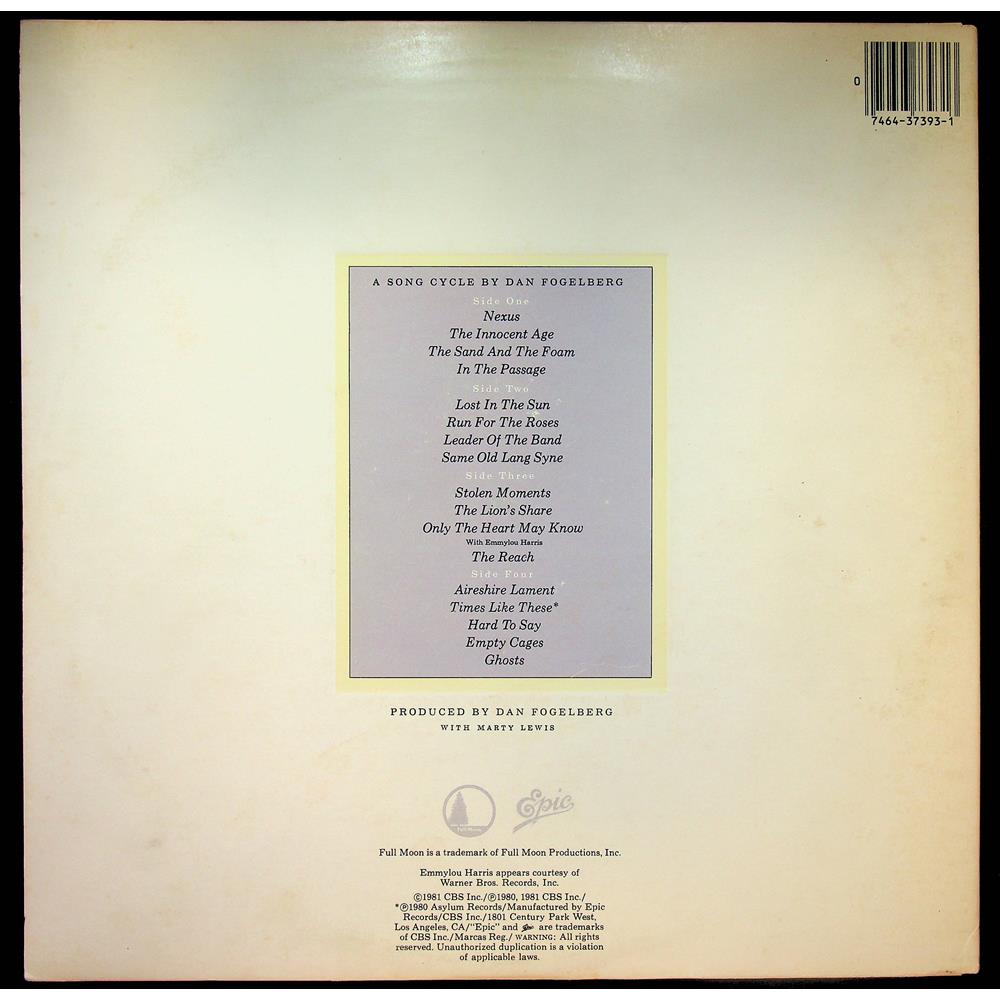 EBOND Dan Fogelberg - The Innocent Age Vinile V053039