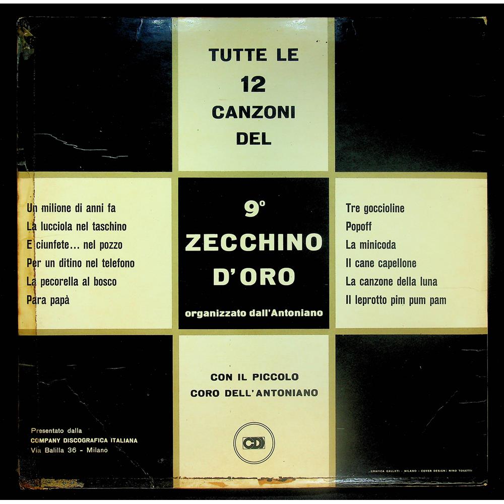 EBOND Piccolo Coro Dell'Antoniano - 9° Zecchino D'Oro 1967 Vinile V054009