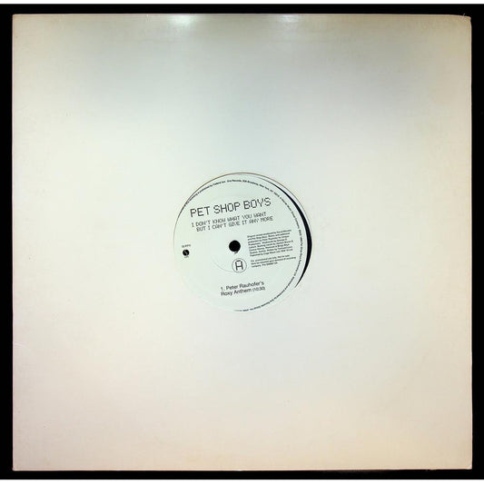 EBOND Pet Shop Boys - I Don't Know What You Want But I Can't Give It Any More (Peter Rauhofer Remixes) Vinile V054027