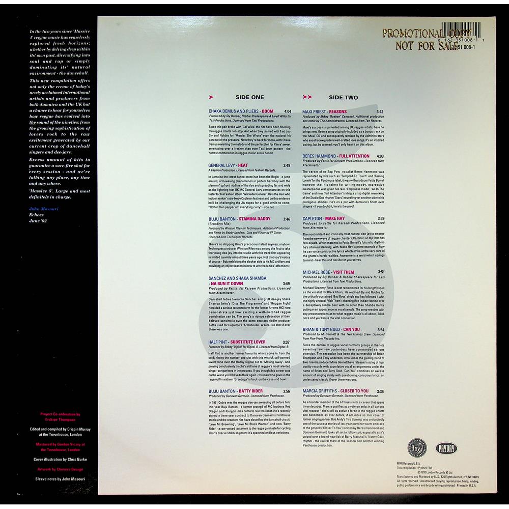 EBOND Various - Massive 5 Vinile V054049
