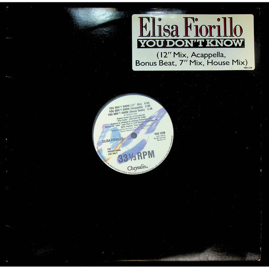 EBOND Elisa Fiorillo - You Don't Know - promo Vinile V054055
