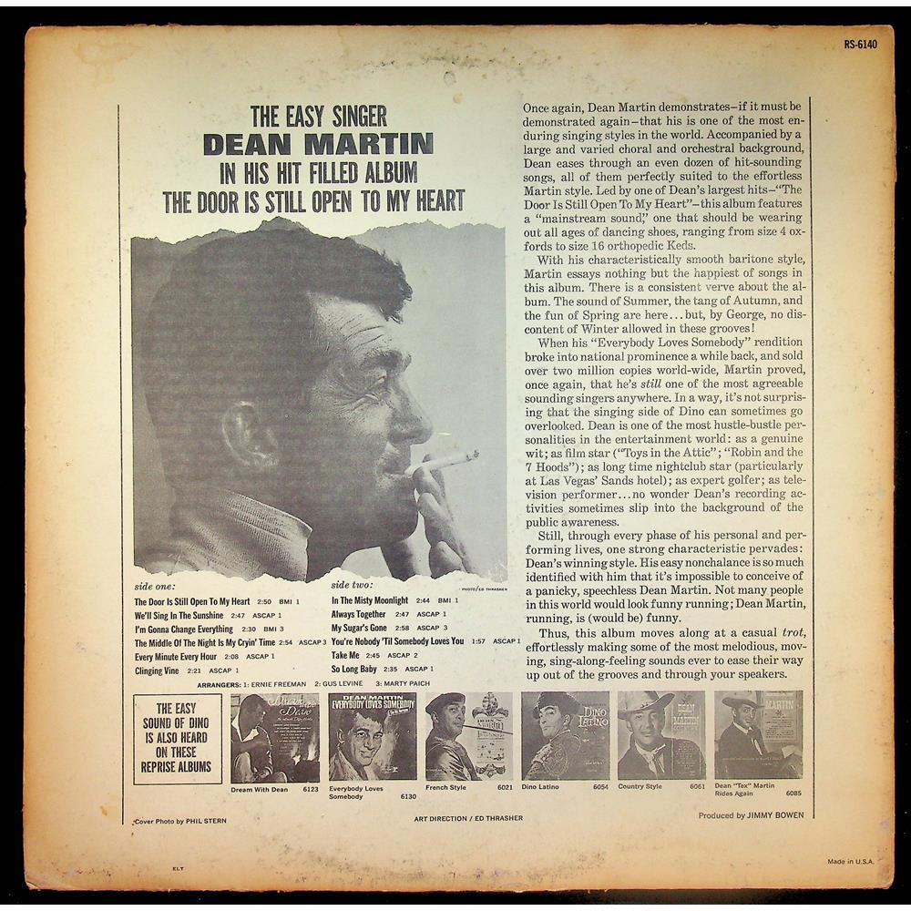 EBOND Dean Martin - The Door Is Still Open To My Heart Vinile V054142
