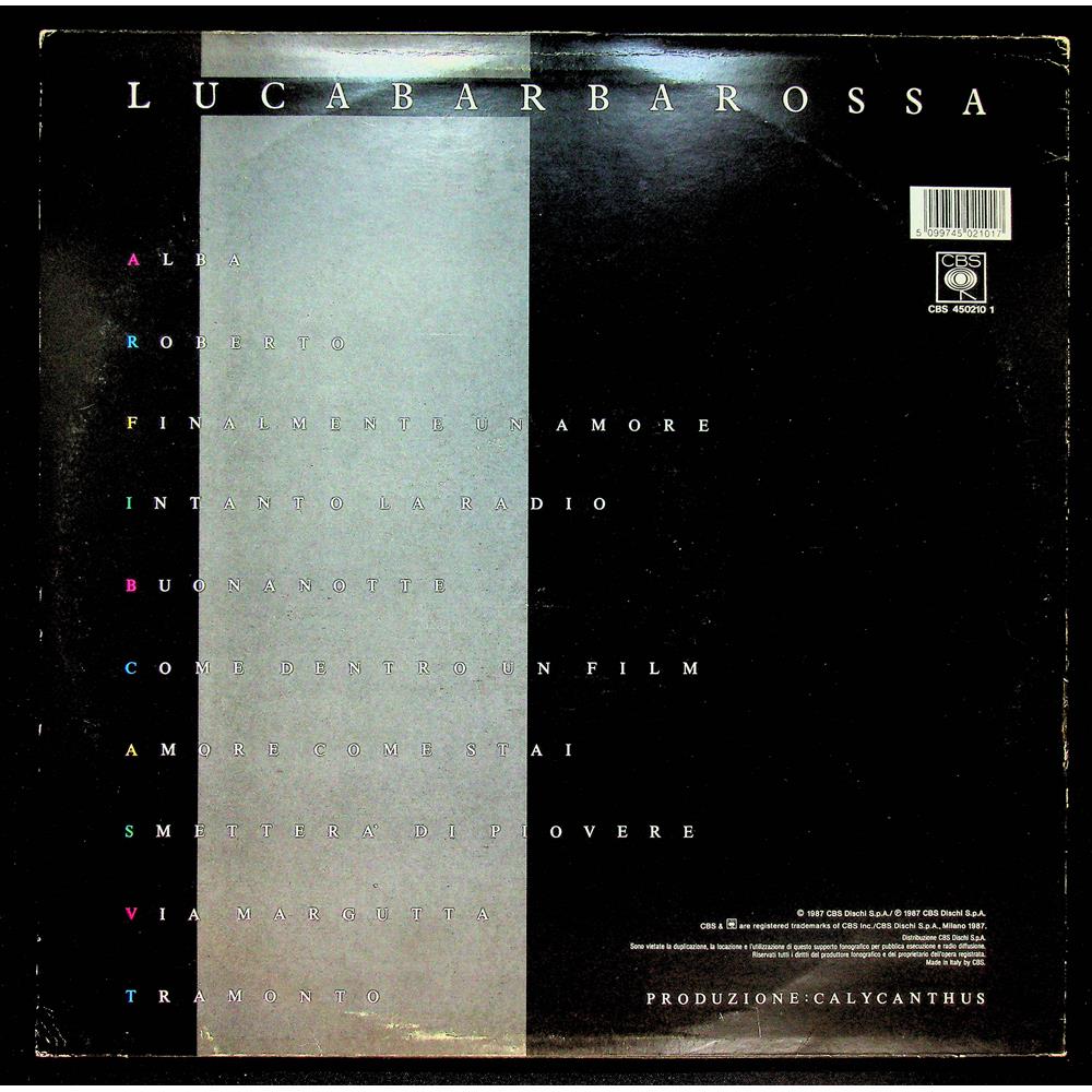 EBOND Luca Barbarossa - Come Dentro Un Film Vinile V054149