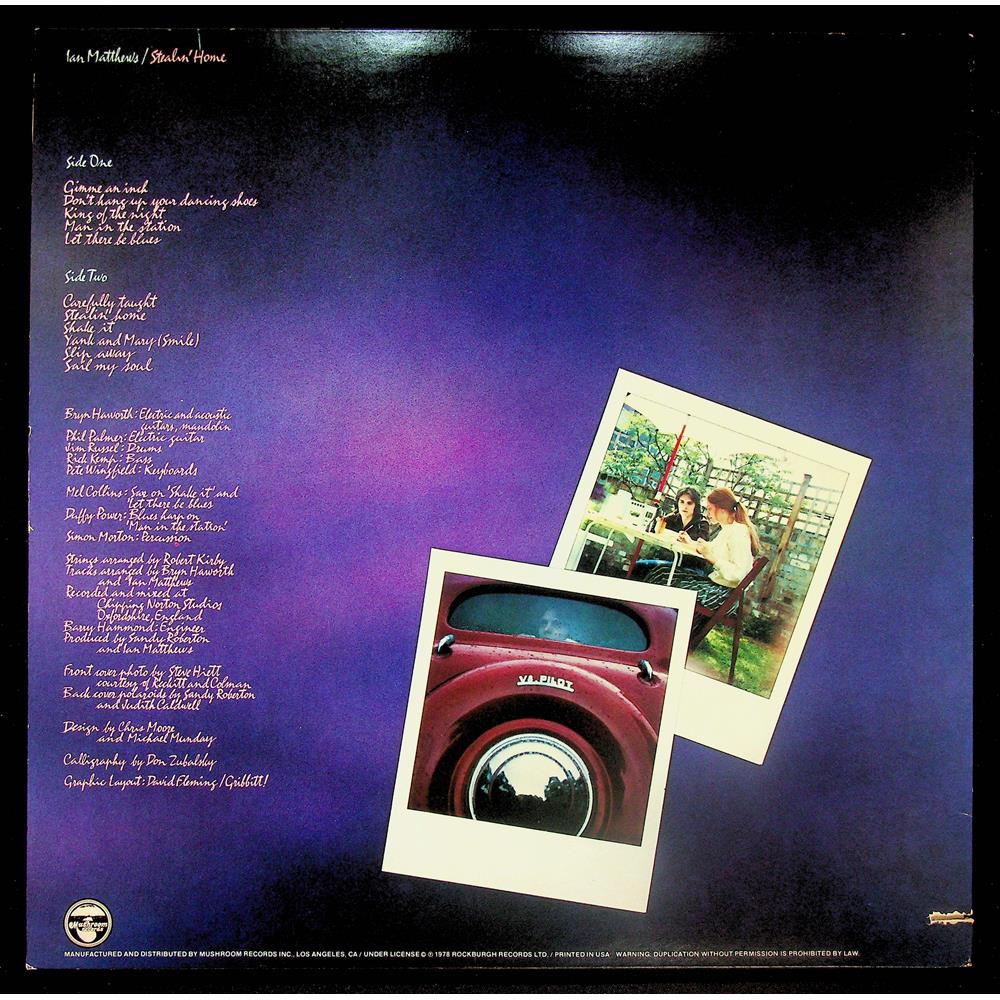 EBOND Ian Matthews - Stealin' Home Vinile V055027