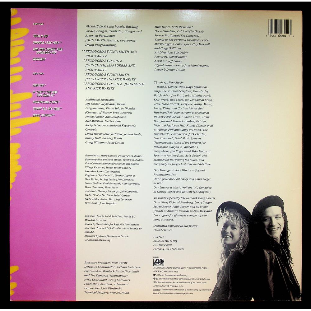 EBOND Nu Shooz - Told U So Vinile V055083