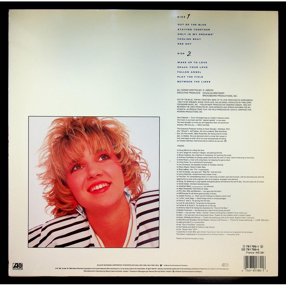 EBOND Debbie Gibson - Out Of The Blue Vinile V056026
