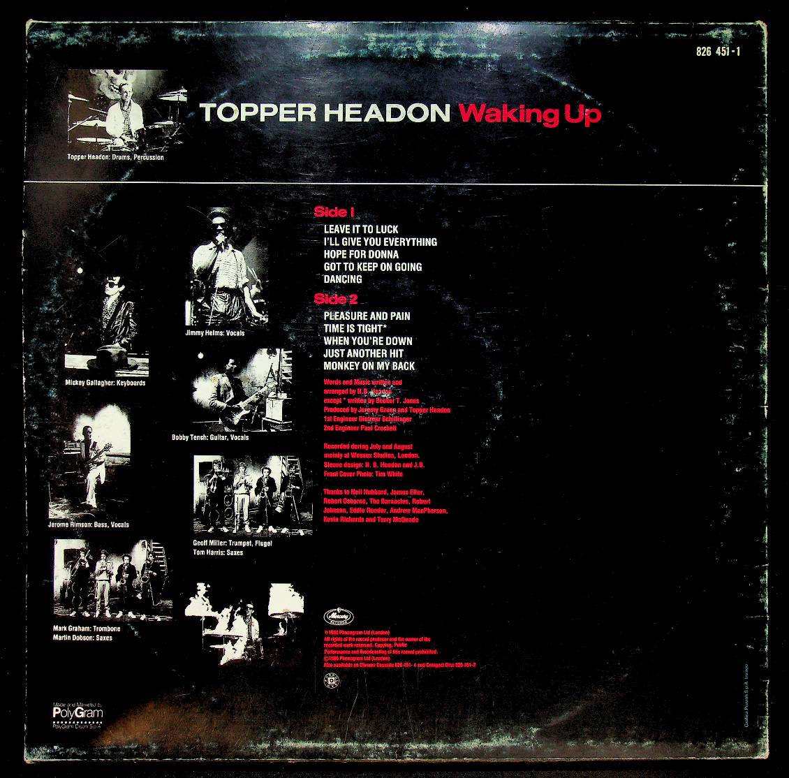 EBOND Topper Headon - Waking Up Vinile V056093
