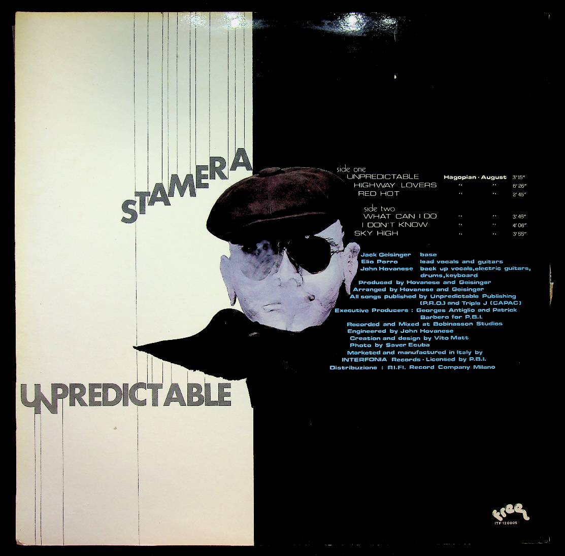 EBOND Stamera ‎- Unpredictable - Free Interfonia - Itf 120005 -- V056105 Vinile V056105