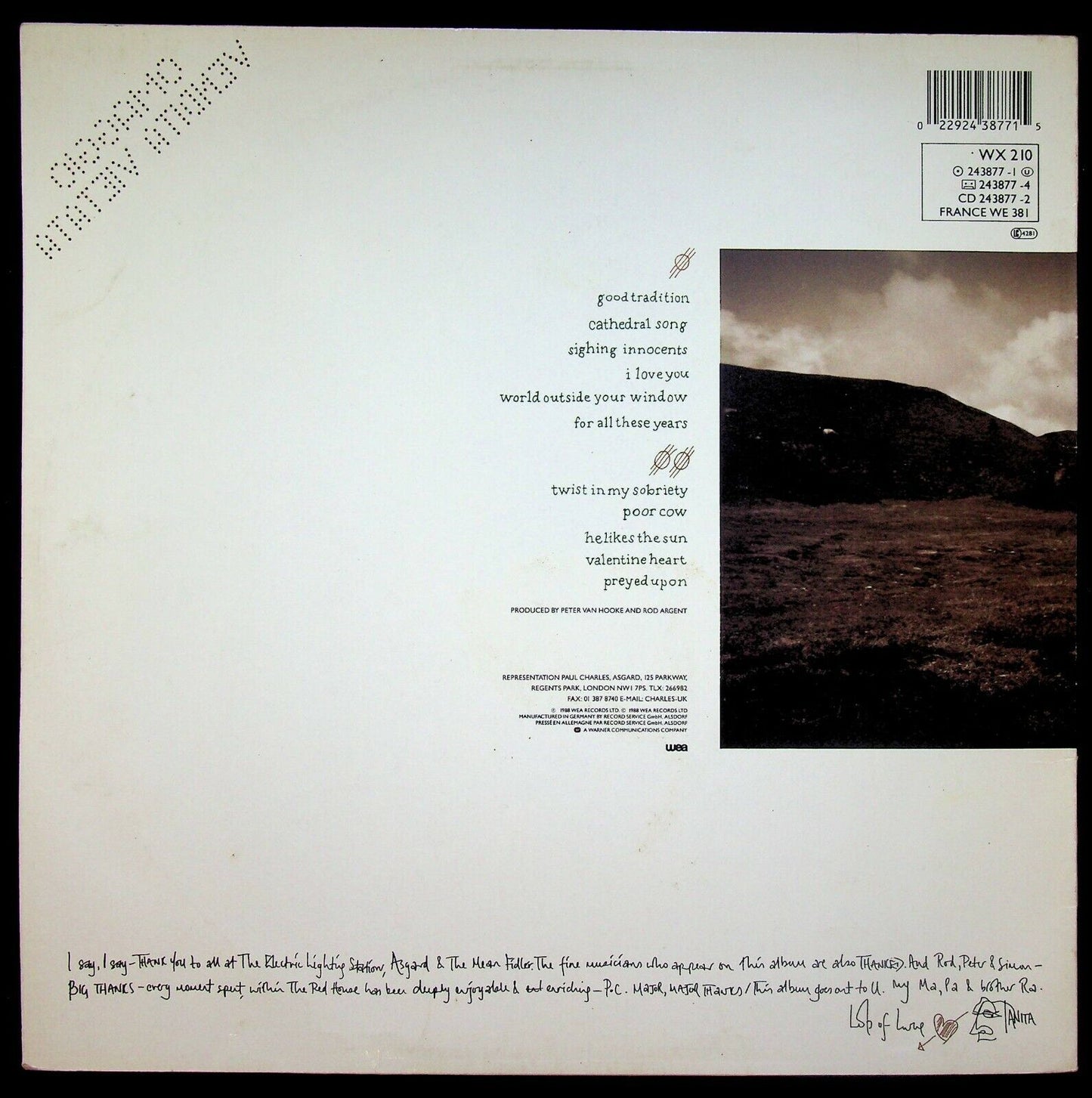 EBOND Tanita Tikaram - Ancient Heart Vinile V063046