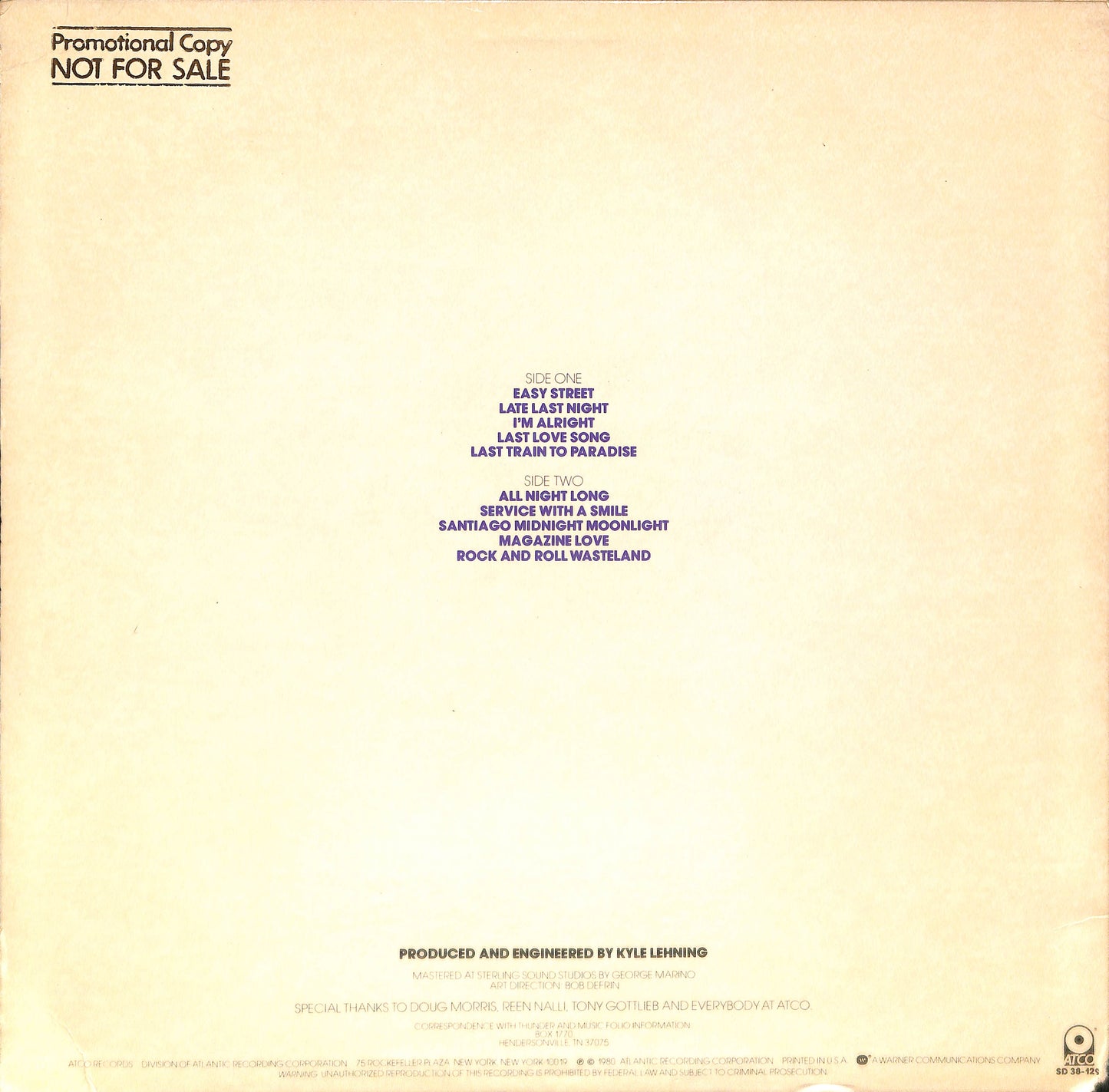 EBOND Thunder - Thunder Vinile V064018