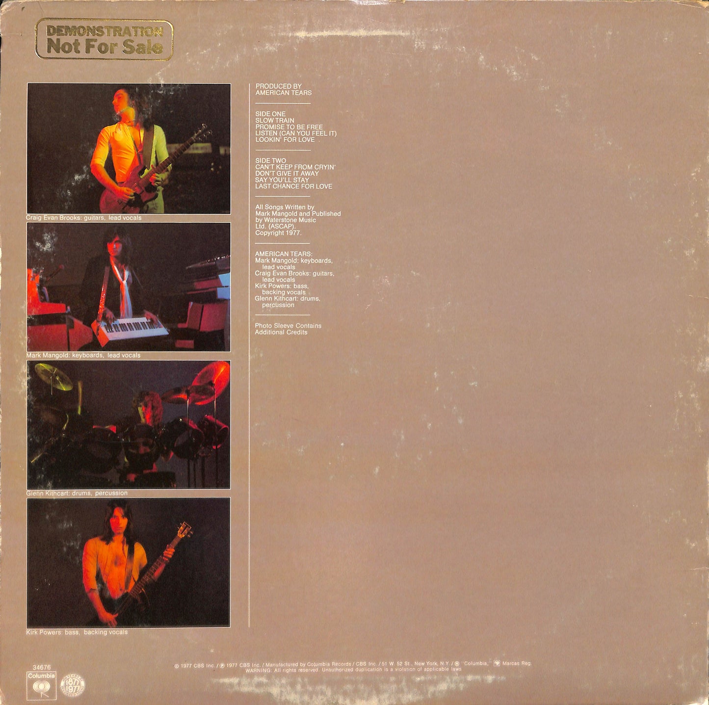 EBOND American Tears - Powerhouse Vinile V064042