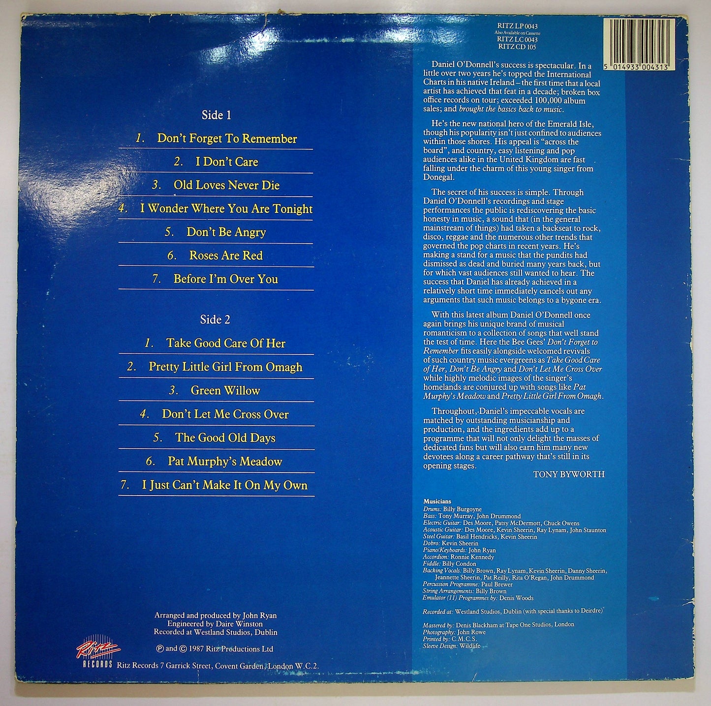 EBOND Daniel O'Donnell - Dont Forget To Remember Vinile V064053