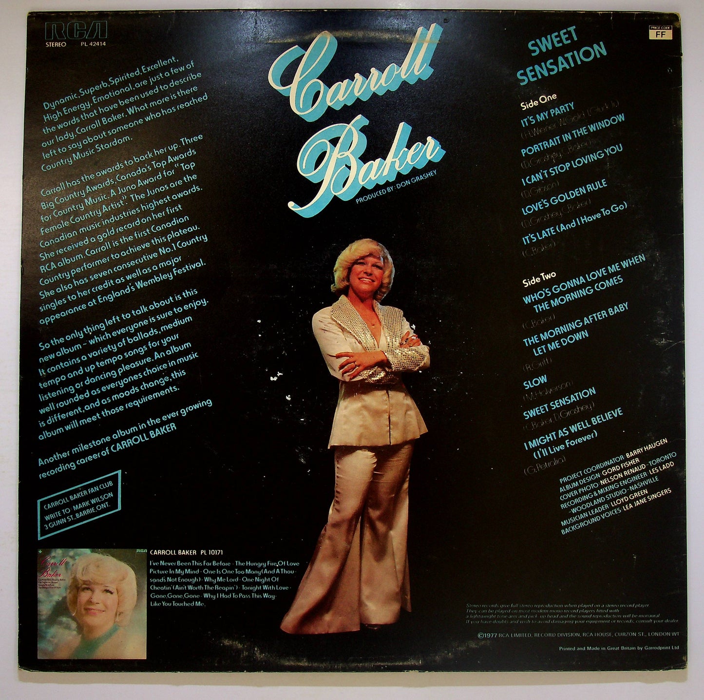 EBOND Carroll Baker - Sweet Sensation Vinile V064075