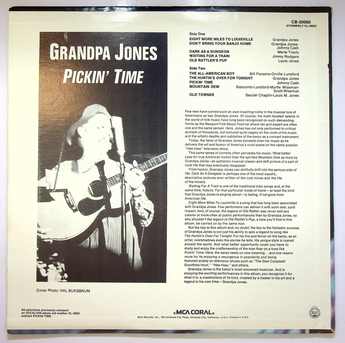 EBOND Grandpa Jones - Pickin' Time Vinile V064105