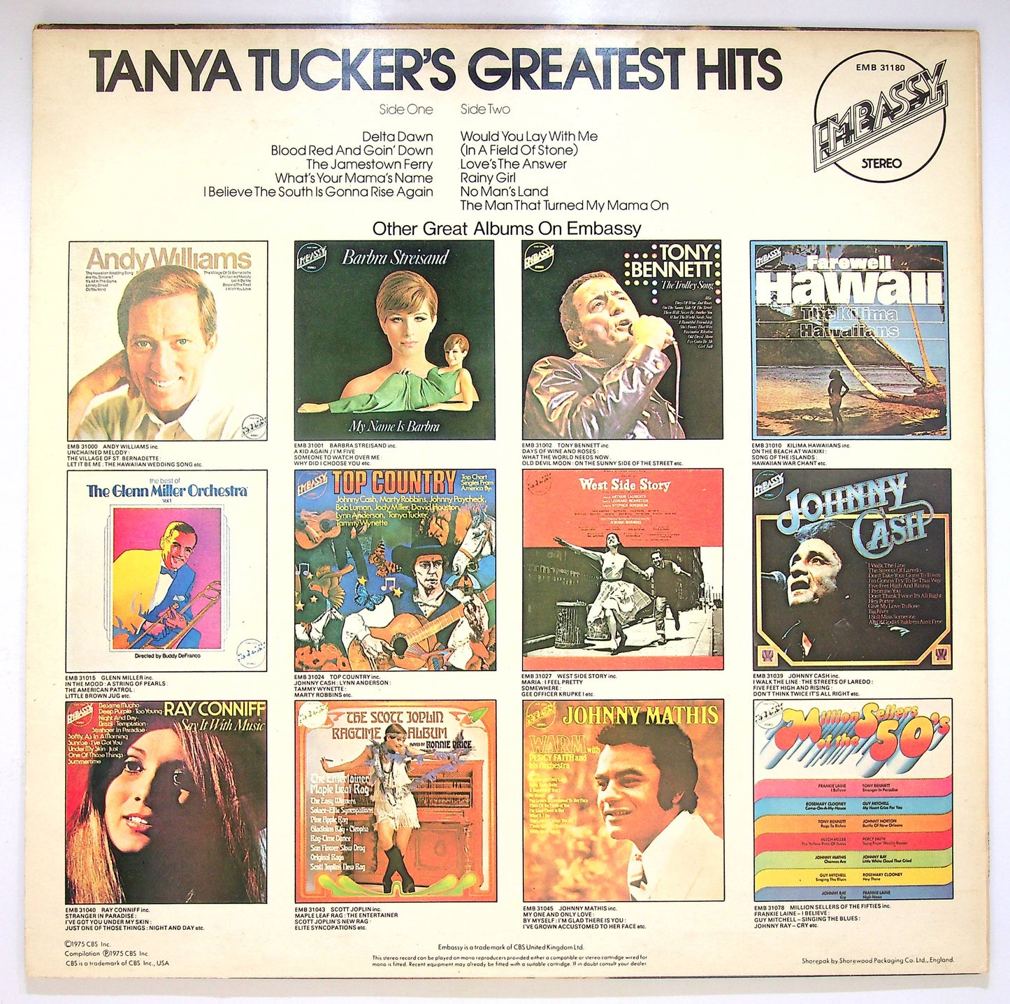 EBOND Tanya Tucker - Tanya Tucker's Greatest Hits Vinile V064147