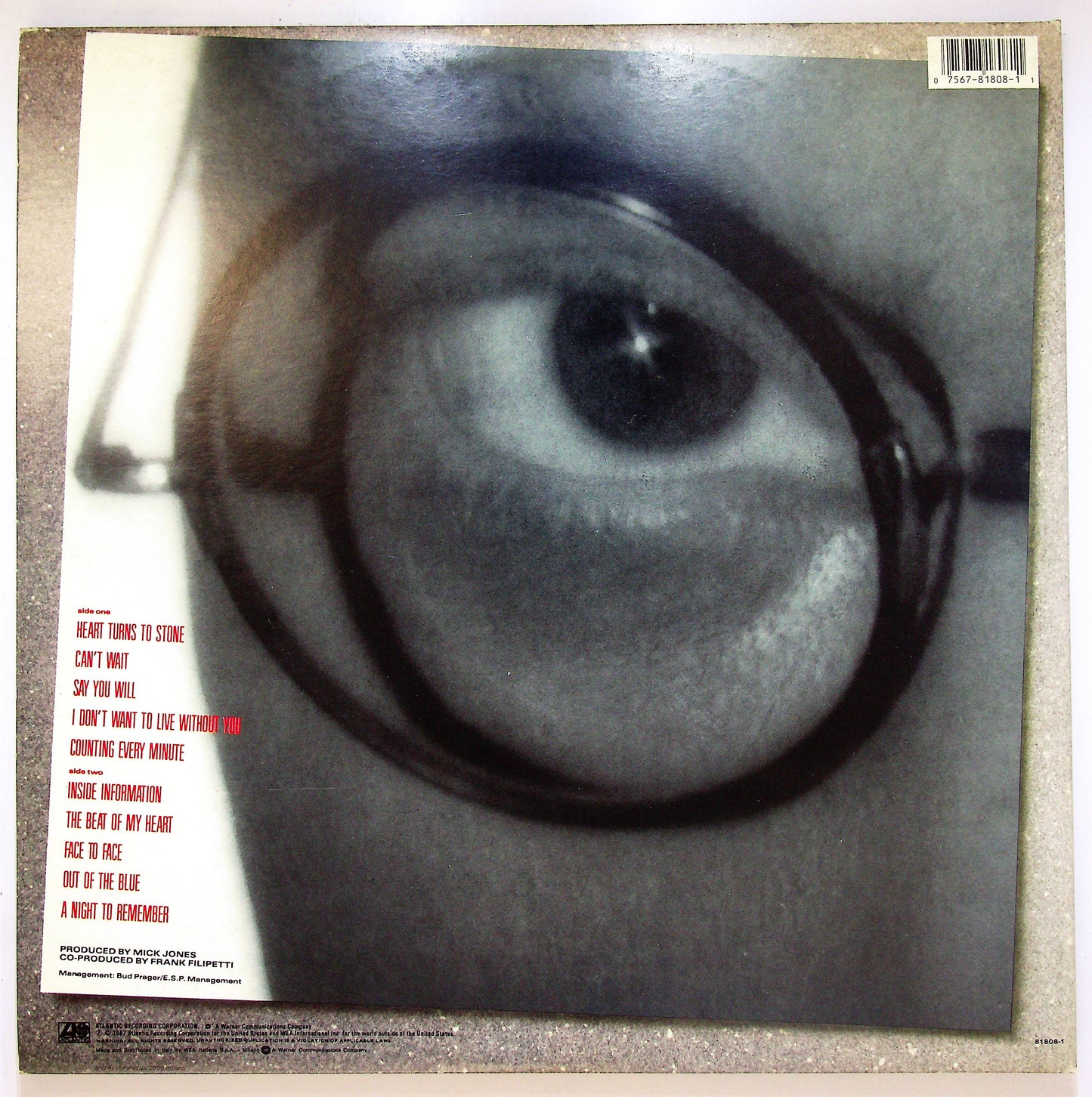 EBOND Foreigner - Inside Information Vinile V065005