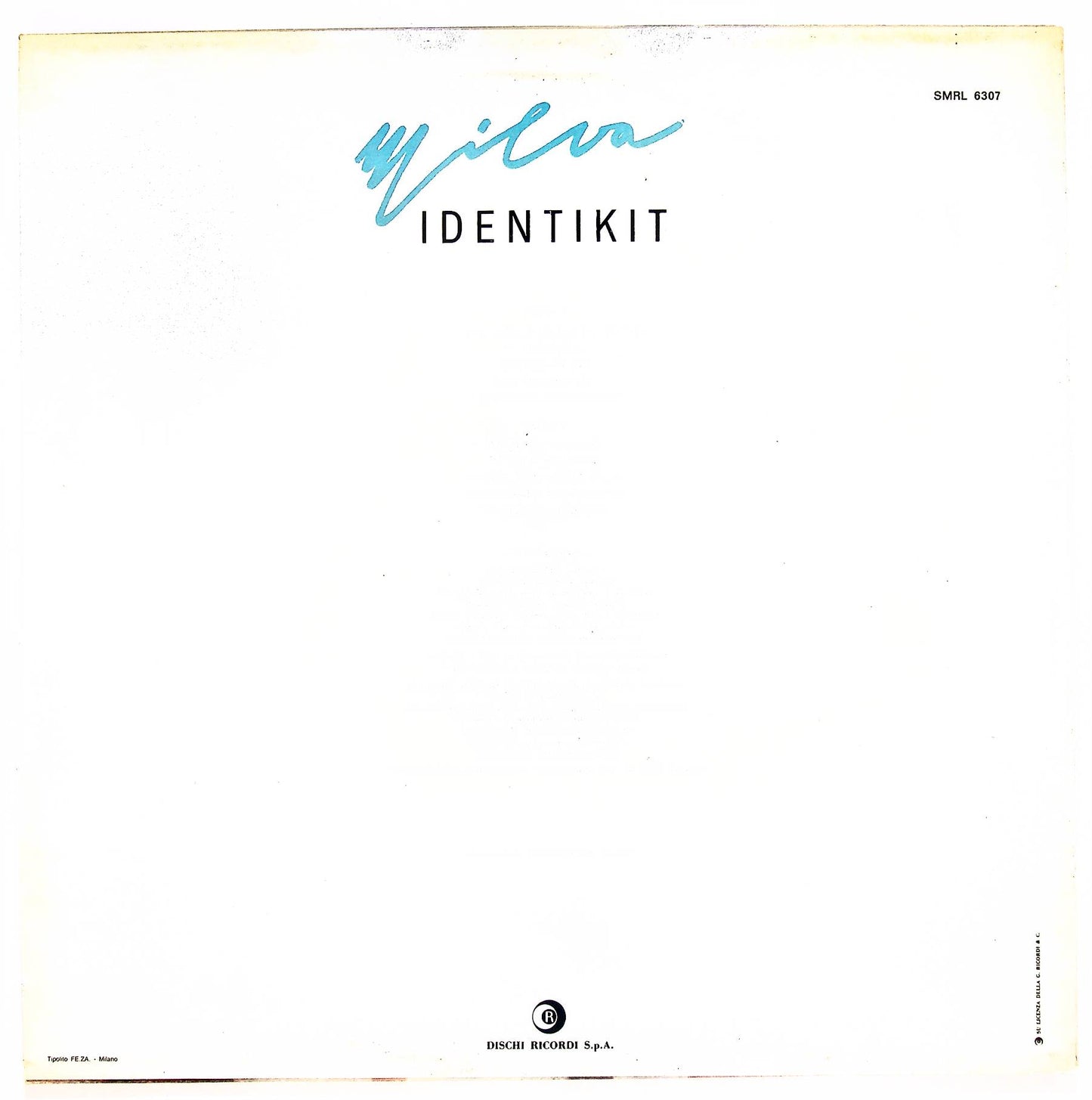 EBOND Milva - Identikit Vinile V065039