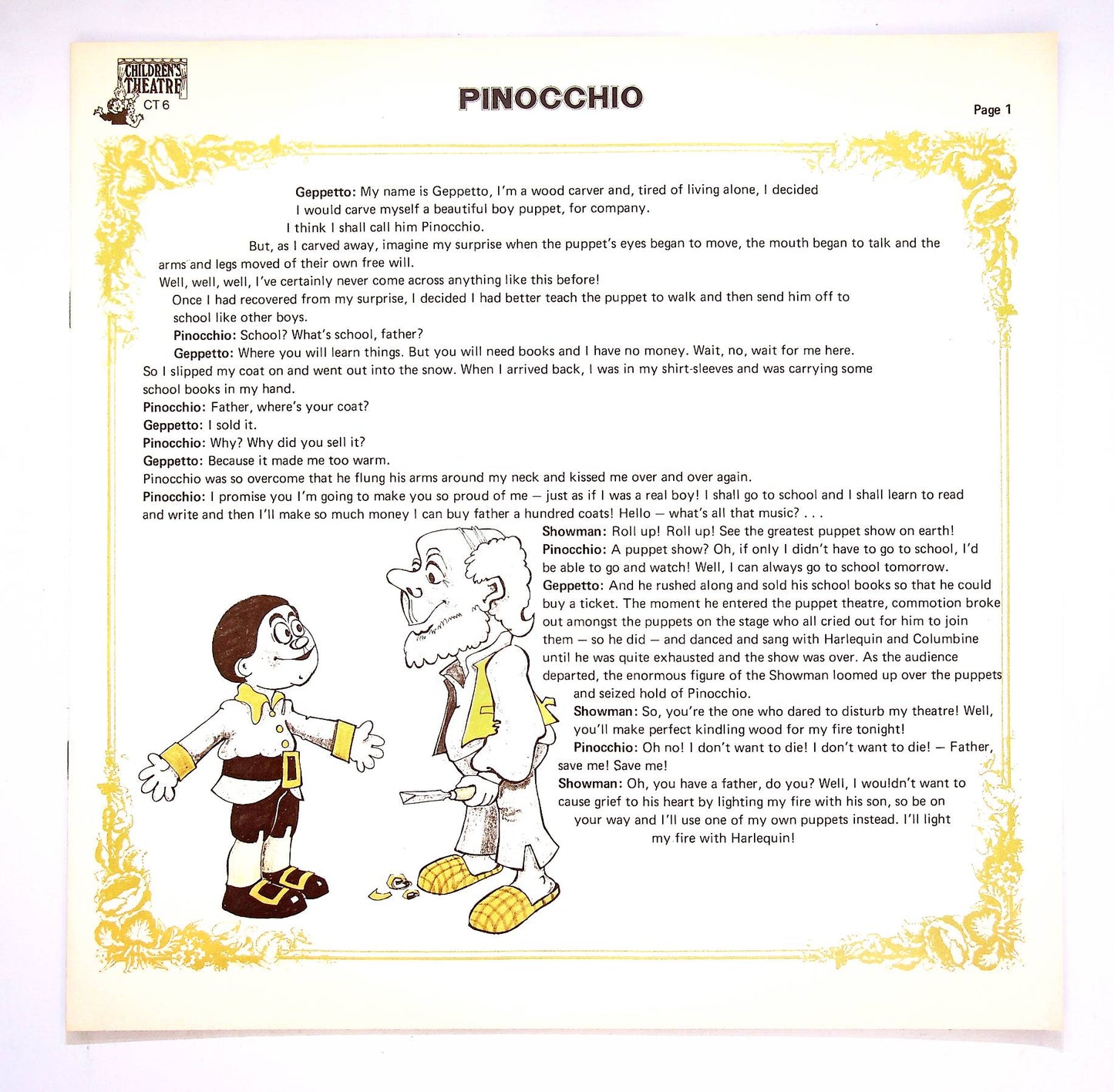 EBOND Children Theatre - Inocchio / Tom ThumbVinile V066040