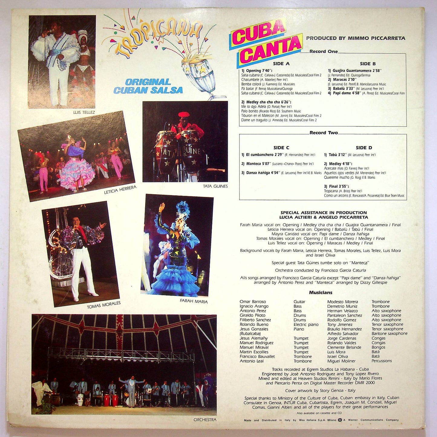 EBOND Tropicana - Cuba Canta (Original Cuban Salsa) Vinile V066066
